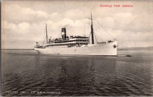 Foto postal RPPC envío United Fruit Co SS Almirante saludos desde Jamaica - Imagen 1 de 2