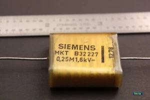 Siemens B32227 MKH MKT 250nF 1,6 kV 0,25uF 1600V POLYESTER KONDENSATOR RÖHRENVERSTÄRKER - Bild 1 von 4