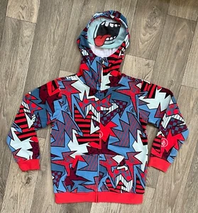 NEW Volcom Little Boy All Over Print Full-Zip Hoodie Mask Sweatshirt Size 7 (XL) - Picture 1 of 3