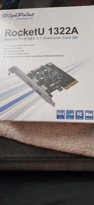HighPoint RocketU 1322A 2-Port USB 3.1 PCIe 2.0 Host Adapter - Image 1 of 2