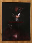 2005 Shadow the Hedgehog Gamecube PS2 stampa annuncio/poster art ufficiale Sonic