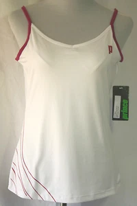 Prince Tennis Damen Spaghetti Strap Top Funktionsshirt T-Shirt weiß Gr XS - Picture 1 of 3