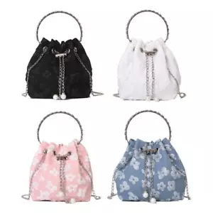 Women Handbag Shoulder Messenger Bag Fashion Floral Drawstring Bucket Bag W1B7 - Picture 1 of 27