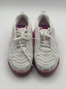 Nike Air Max 720 Running Shoes White Pink CN9506 100 Womens 7.5, Some Stains - Picture 1 of 11