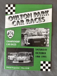 Race Programme 14 October 1995 Oulton Park Honda CRX Fiesta  FF1600 Sports GT A5 - Picture 1 of 1