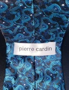 Pierre Cardin Mens 61x3.25" Blue Abstract Neck Tie - Picture 1 of 7