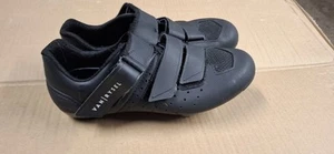 Van Rysel Road Cycling Shoes Black Size 4 with cleats. - Picture 1 of 8