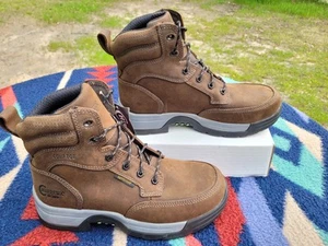 Chippewa Fabricator Work Boots Mens 9.5 D 31003 Composite Toe Brown Leather New - Picture 1 of 8