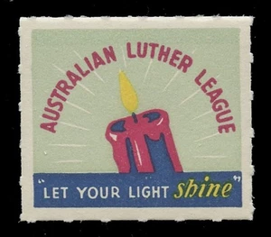 AUSTRALIA, 1950(?) LUTHER LEAGUE POSTER STAMP - Picture 1 of 2