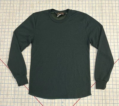 Browning Thermal Base Layer Long Sleeve Shirt Mens Med Green Fleece Hunting Wool - Image 1 of 4