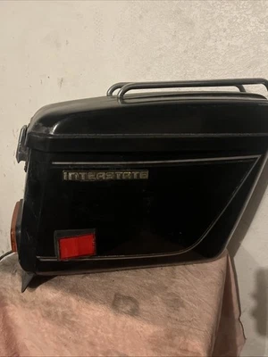 Bolsa de sillín derecha Honda Goldwing Gl1100 negra/señal de giro con herrajes de montaje Foto 1 de 3