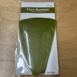 Imitación Bucktail VERDE OLIVA - Fibras sintéticas cónicas para atar moscas - Imagen 1 de 3