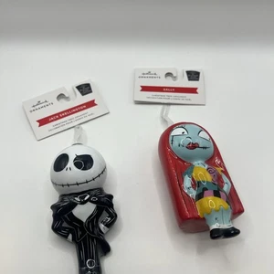 Hallmark The Nightmare Before Christmas Jack Skellington & Sally Ornament New - Picture 1 of 4