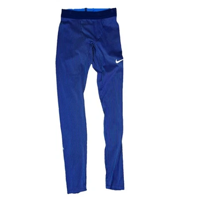 Mallas largas para correr Nike Pro Elite hechas en EE. UU. azul blanco talla S alta AO8491 Foto 1 de 4
