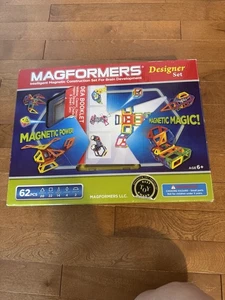 New Magformers Designer 62 Piece Magnetic Set -B05 - Picture 1 of 3