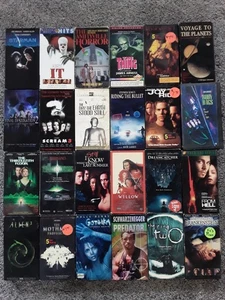 Horror vhs lot 80's Scifi Slasher Gore Stephen King Vintage Cult Rare - Picture 1 of 6