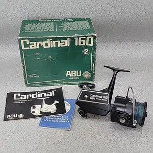Mulinello da Pesca Vintage Abu Svängsta 2 Cardinal 160 Made in Sweden Ottime Condizioni Con Scatola - Foto 1 di 12