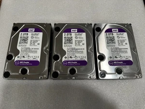 3x Western Digital Purple 2TB,Internal,5400 RPM,3.5 inch (WD20PURX) HDD - Picture 1 of 3