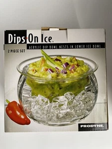 Prodyne Dips On Ice, Crystal Clear Acrylic, 16 Oz, BPA Free - Picture 1 of 6