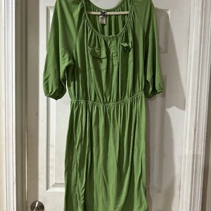 Faded Glory Dress Size 2X Green - Picture 1 of 8
