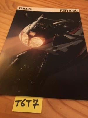 Yamaha FZR1000 FZR 1000 Catálogo Moto Folleto Prospecto Catalog Folleto - Imagen 1 de 4