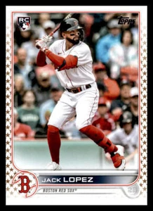 2022 Topps Jack Lopez #418 Boston Red Sox Gold Star - Picture 1 of 2