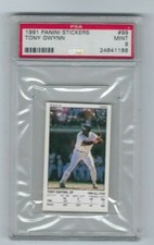 1991 Panini Stickers #99 Tony Gwynn HOF MVP PADRES  -MINT PSA 9-