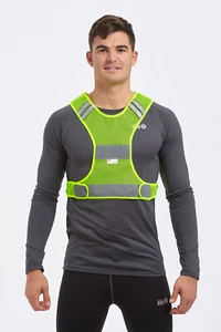 High Visibility Lightweight Reflective Running/Cycling/Walking Bib Vest Yellow - Picture 1 of 9