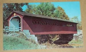 UNUSED 1960'S PC, A COVERED BRIDGE IN ALL ITS BEAUTY FROM THE DAYS OF YESTERYEAR - Picture 1 of 2