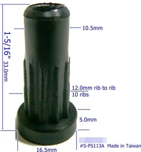 Inserto de muebles de zócalo de fundición Oajen para 5/16 "x 1-1/2" vástago, paquete de 4, para madera - Imagen 1 de 2