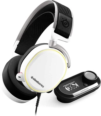 SteelSeries Arctis Pro + GameDAC Wired Gaming Headset White for PS5/PS4 and PC - Image 1 of 4