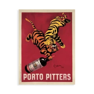 Stampa su Tela su Carta Poster o Quadro Cappiello Leonetto Porto Pitters - Picture 1 of 2
