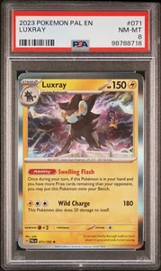 Luxray 2023 Pokemon Pal En-Paldea Evolved 071/193 PSA 8 - Picture 1 of 2