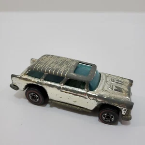 Vintage Hot Wheels 1969 Alive 55 Chrome HK Redline Chevy Nomad  - Picture 1 of 5