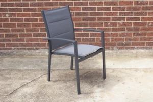 Bells Beach 2 - Outdoor Stacking Chair - Rust Proof Aluminium Frame - Picture 1 of 5