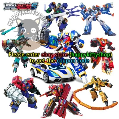 Metal Cardbot S Transform Action Figure Cop Police Car Vehicle Robot Toy For Boy - Image 1 of 4