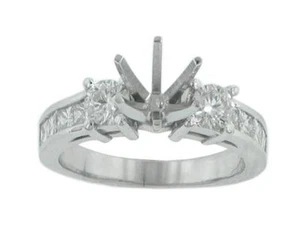 1.00 ct Ladies Round Cut Diamond Semi Mounting Ring New - Picture 1 of 3