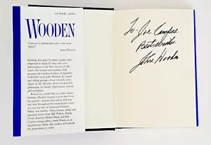 JOHN WOODEN Signed Book WOODEN 1997 First Edition Hardcover - Autographed - Picture 1 of 11