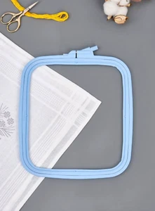 Plastic Square Hoop Nurge 170-14 Pastel Blue - Picture 1 of 1