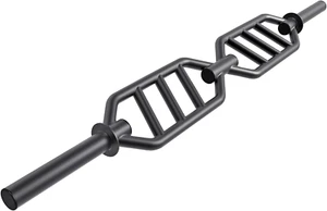 Bicep Tricep Bar Hammer Curl Barbell Olympic Size Hex Bar Multi-Grip Home Gym - Picture 1 of 6