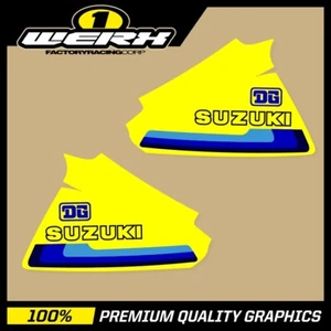 SUZUKI RM250 RM400 1979-80 EVO MX DECALS TANK GRAPHICS STICKERS OEM 1980 DG - Picture 1 of 1