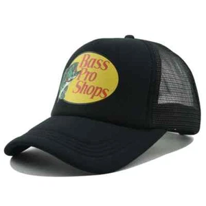 Bass Pro Shops Hat Outdoor Fishing Baseball Trucker Mesh Cap Adjustable SnapBack - Picture 1 of 26