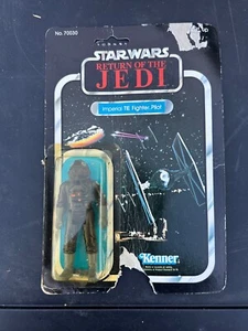 Vintage Star Wars ROTJ Imperial Tie Fighter Pilot New 77 Back Intact Blister - Picture 1 of 5