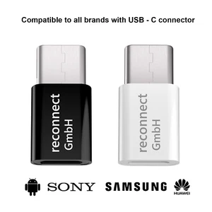 Adapter Micro USB auf USB C Typ-C Stecker wandelt USB 2.0 Typ B zu USB 3.1 Typ C - Bild 1 von 9
