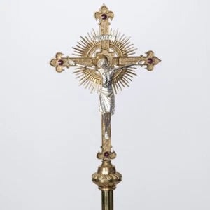 Traditionelles Kirchenprozessionskreuz mit Messingstange (#332) Kelch Co. - Bild 1 von 23