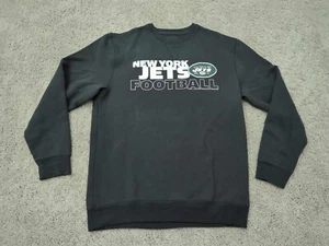 New York Jets Sweatshirt Mens Large NFL Junk Food Black Football - Picture 1 of 7