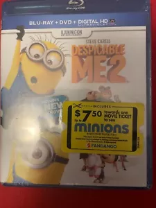 Brand NEW Blu-ray + DVD, DESPICABLE ME 2 Steve Carell KRISTEN WIIG Russell Brand - Bild 1 von 1