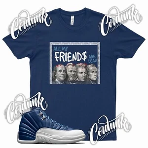 Camiseta Indigo DEAD FRIENDS J1 12 Indigo Legend Obsidian Blue Flint  - Imagen 1 de 3
