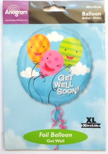 Anagram Helium Foil Balloon 18" Get Well Soon - Picture 1 of 1