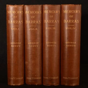 1895-1896 4vols Memoirs of Barras Duruy Roche First Edition Illustrated - Picture 1 of 9